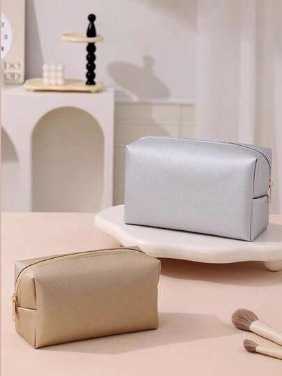 1pc Women Large Capacity Portable Cute Cosmetic Bag, Sanitary Napkin Storage Bag, Perfect Gift For Wife & Family, Big Capacity, New-Style Handheld Makeup Pouch, Travel Bags, Valentine's Day, Christmas, Women, Boho Style Gift