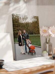 1 件带框可定制家庭照片帆布，个性化家庭帆布，印刷市场定制帆布图片，多功能、可重复使用、装饰精美、多功能、装饰、防霉、可重复使用、可爱、高品质、可爱、色彩鲜艳、现代、定制、个性化、独特，适合他/她、男朋友、女朋友、朋友、在校学生、餐厅、浴室、客厅、卧室、办公室、茶室、学校、家庭、家庭卧室刷新生日毕业 - 彩色 - 查看 4