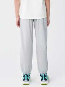 Balabala Kids' Quick-Dry Summer Pants, Breathable & Lightweight - Light Gray - View 3