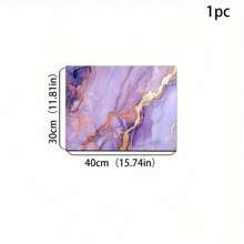 1 pieza Alfombrilla de entrada con patrón de mármol - Antideslizante, Apta para interior/exterior, Absorbente de agua y resistente a la suciedad, Para dormitorio, baño, cocina, entrada - Decoración del hogar lavable, Suave y esponjosa para primavera/verano