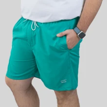 Tactel Bermuda Shorts For Men Plus Size G1 To G5 KIT 2 Plain