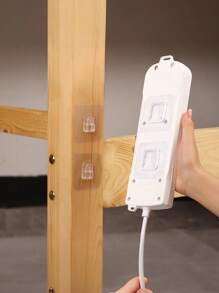 Set de 1/3/5 ganchos con hebilla, soporte adhesivo resistente, adecuado para el hogar, la cocina, el baño, el dormitorio, la oficina - Resistente, sin dejar marcas, para enchufes, marcos de fotos, control remoto - Gancho multifuncional impermeable, práctico, adhesivo, toallero, decoración de pared del dormitorio, perchero, de vuelta al colegio, estantería, organización y almacenamiento, perchero de llaves, perchero de pared para llaves, percha de llaves, gancho adhesivo, colgador de puerta, decoración de la habitación, accesorios de cocina - Multicolor - Ver 5