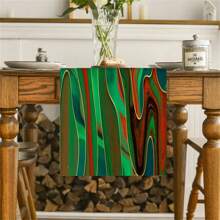 [Nature-Inspired Design] Vibrant Colored Spring Table Runner - Polyester Decor, Suitable For Indoor/Outdoor Dining, Multiple Sizes, Great For Family Gatherings And Seasonal Celebrations - Multicolor - View 49