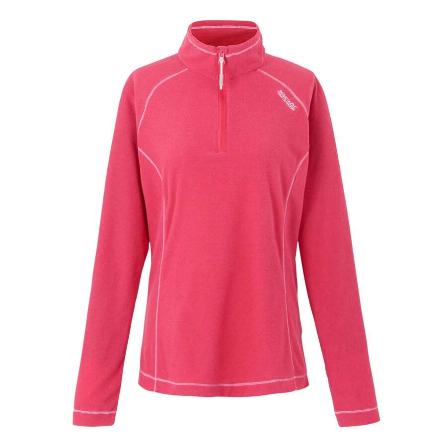 Regatta Great Outdoors Womens/Ladies Montes Half Zip Fleece Top (Pop/Raspberry Ripple) - Hot Pink - View 1