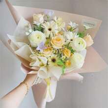 38 Sheets/Bag 2025 Graduation Decorations, Gift Bouquet Packaging Lining Paper, Korean Milk Flower Wrapping Paper, Suitable For Flower Bouquet Packaging, Father's Day, Mother's Day