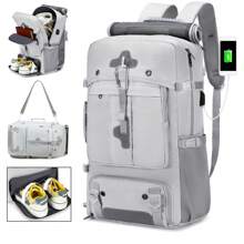 Zaino da viaggio, zaino da campeggio all'aperto con scomparto per scarpe, borsa da viaggio casual, zaino per computer per uomini e donne