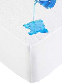 CNZB-A White Waterproof Cotton Terry Mattress Protector With Breathable And Soft Deep Pocket Design, Suitable For Machine Washing, Suitable For Home/Hotel Bedrooms, And Suitable For All Seasons.