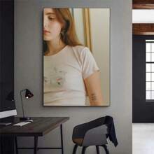 1pc Pop Charm Singer Clairo Poster Gallery Print Canvas Painting Home Decoration Living Room Frameless - Multicolor - View 28