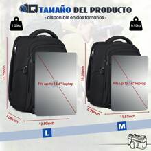 Mochila para Camara Fotografica DSLR SLR Mirrorless Mochila Camara Laptop Mochila Fotografia con Funda Impermeable y 14 Pulgadas Compartimento Portátil Mochila Antirrobo para Cámara Negro - Negro - Ver 9