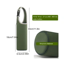 1/2 PCS Water Bottle Carrier With Shoulder Strap 16oz-21oz, Neoprene Sleeve Cup Holder Pouch With Carrying Handle For All Portable Sport Water Bottle, Back To School Supplies