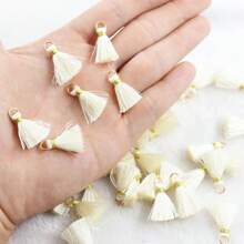 20pcs 2.5cm Delicate Silk Tassel Brush Charm DIY Making Tassels Earring Pendant Jewelry Accessories Finding