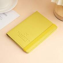 Simple Passport Holder. PU Leather Passport Bag, Multifunctional Passport Holder, Passport Document Sleeve, And Passport Sleeve. Travel Essentials Travel Accessories Travel Must Haves Holiday Essentials Holiday Travel Bag - Pink - View 10