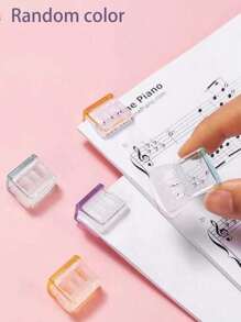 10/50/100/150 Stück Candy-farbene Druckclips, Clips gegen Kräuselung, Druck-Zieh-Clips, transparente Clips, A4 Papier-Büroklammern