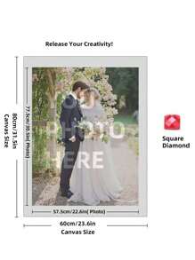 [5D Diamond Painting Kit People] Custom 5D Diamond Painting Kit - Personalized Full Round Diamond Art Craft With People Theme - High Quality Canvas DIY Mosaic Embroidery Set For Home Decor And Memory Preservation 1.2K+ Sold Sold By JHYICAI 4.9 #7 - Multicolor - View 40