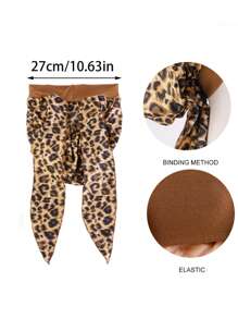 1pc Long Tail Ribbon Headband, Stretchy Wide-Brimmed Satin Wrap Turban Hat, Pirate Cap - Multicolor - View 4