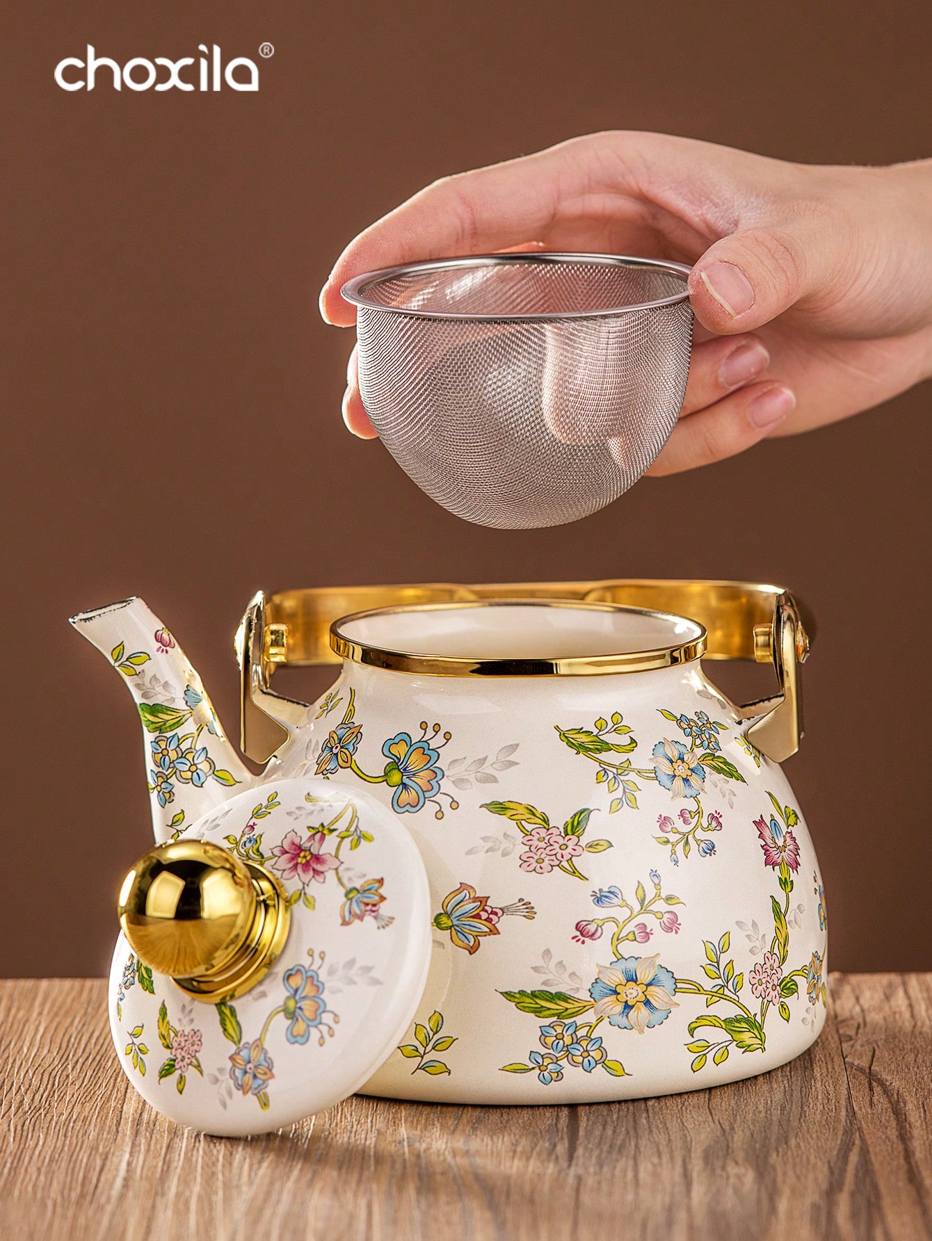 براد شاي مينا سعة كبيرة