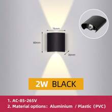 CANMEIJIA Đèn tường LED chống nước, Công suất phát quang cao 3000/4000/6500K, Đèn chiếu sáng ngoài trời bằng nhôm/nhựa, Xếp hạng IP65, 85V-265V, Thích hợp cho Sân, Cầu thang, Đường phố, Khu vực trong nhà, Nhà bếp, Phòng ngủ, Hành lang - đèn tường kính thiên văn - Xem 14