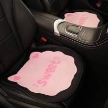 1 件可爱蝴蝶结、心形、猫咪卡通汽车座椅垫防滑座套，适合所有季节 - 均碼 - 查看 6