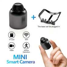 Cameră mini wireless WiFi, cameră de securitate pentru acasă, fără conectare, vedere nocturnă HD pentru interior, monitorizare mobilă de la distanță - Negru - Vizualizare 6