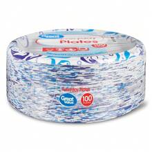 Everyday Disposable Paper Plates, 10", 100 Count - White - View 1