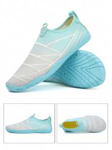 Plus Size Women's Summer Amphibious Outdoor Running, Fitness, Yoga, Beach Swimming, Drift, Water Sports, Hiking Gradient Color Couples Shoes - Blue - View 11