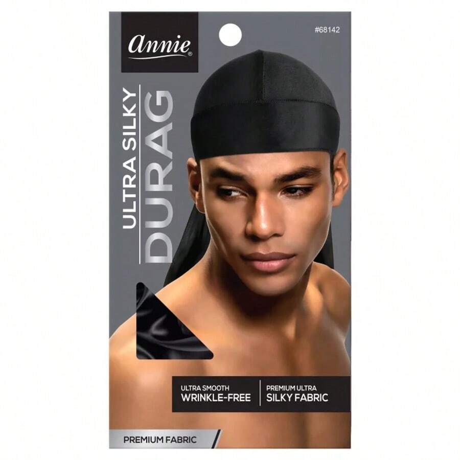 Ultra Silky Durag - 1ct Home Bathroom Decor Summer Back To School - Black - View 1