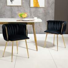 Chaises de salle à manger - Noir - Voir 2