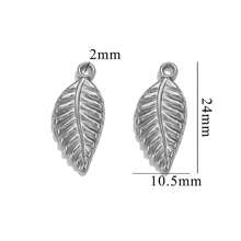 5 Pieces Of 304 Stainless Steel 18k Gold-Plated Vintage Rose Pendant Necklace And Bracelet With Titanium Steel Heart Heart Shape DIY Waterproof Leaf Pendant - Pendant - View 35