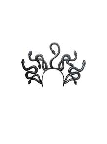 Fascia per capelli con motivo a serpente, disponibile in tre colori, accessorio divertente e esagerato a forma di animale, adatto per ruoli e palcoscenico, ideale per Ognissanti