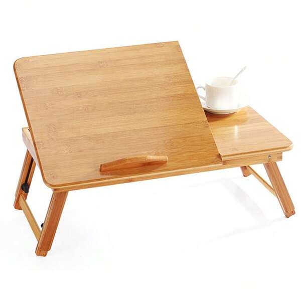Tragbarer Computertisch, tragbarer Klapptisch, einfacher Klapptisch, Arbeitszimmertisch, verstellbarer Laptop-Betttisch für Frühstück und Arbeit, klappbarer Lazy Table, Klapptisch, Gartentisch, Esstisch, Erkertisch, Schreibtisch, Couchtisch, Lazy Table, 66 * 30 * 35 cm