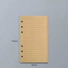 A6 Refill Paper, 6-Hole Loose Leaf Paper, Notebook Refill 6-Ring Binder, Planner Diary Sketch Personal Organizer Budget Planner Back To School