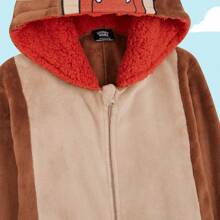 LOONEY TUNES Fleece Onesie Bugs Bunny Hooded 7-15 Years Taz PJ Loungewear