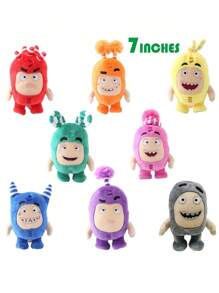 1pc Small 7" Plush Doll Figurine, Holiday Gift - Multicolor - View 10