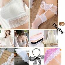 10M/Rolle 14 Stile weiße Spitzenborte Stoff Basteln DIY Schleife Geschenkverpackung Spitze Hochzeitskleid Stickerei Nähen Geburtstags Party Heim Dekoration