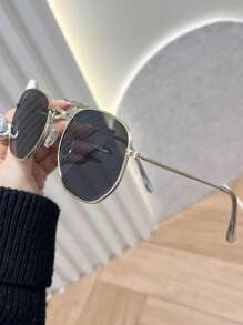 1pc Spring Popular Design Hot Girl Style Delicate Women Fashion Glasses For Driving Daily Life Rave Party Street Snap Musical Festival Beach Accessories Suitable For All Face Shapes - Multicolor - View 8