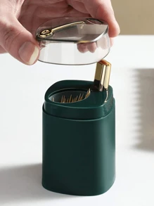 1pc Easy-Press Automatic Toothpick Dispenser - Sleek, Durable Plastic Holder, High-Grade Press-Type Portable Toothpick Bottle, For Kitchen And Dining Room Decor - Multicolor - View 7