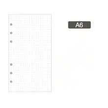 A6 Refill Paper, 6-Hole Loose Leaf Paper, Notebook Refill 6-Ring Binder, Planner Diary Sketch Personal Organizer Budget Planner Back To School