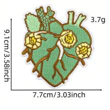 12/16/50 Stück Cartoon Dunkelherz Bügelbild Patches, aufnähbare bestickte Applikations-Reparaturflicken, DIY Bastelprojekte für Weihnachten, Valentinstag, Kleidung, Jacke, Jeans, Hose, Kleid, Rucksack, Hut, Dekorationen, Geschenke