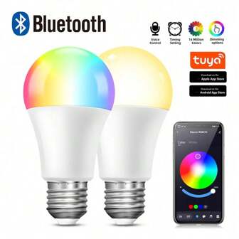 Tuya WiFi Bluetooth Smart Bulb RGB CW 85V-265V E27 LED-lamp Bubble Smart Life App-bediening Ondersteuning Alexa Home Assisatnt Bulb