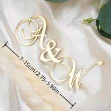 1PC Laser Cut Names Wedding Place Cards Gold Mirror Plate Names Acrylic Wedding Place Card Wedding Decor Table Place Setting Event Decoration,Mother's Day Gift, Mother's Day And Father's Day Gift