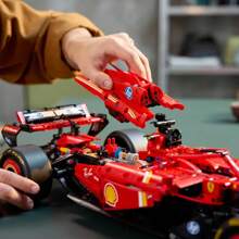 LEGO Technic SF-24 F1 Model Car Kit - Building Set For Adults, Ages 18+ With Realistic Features - F1 DIY Craft For Display - Gift For Graduation - 42207