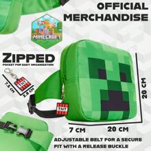 Minecraft Fanny Bag Pack Gamer Green Taille Unique Waist - Green - View 6
