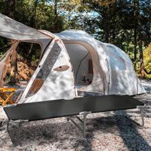 Pătuț de camping pliabil pentru adulți, ușor de asamblat, cu husă de depozitare, potrivit pentru camping în aer liber, timp liber și dormit la înălțime, suportă până la 300 lbs