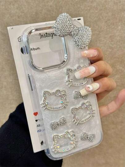 Sanrio Cute Phone Case [Sanrio Star Protection Case] Official Sanrio Anti-Drop Electroplated Frame With Liquid Glue Star Design Phone Case Compatible With Apple Waterproof Shockproof Scratch Resistant