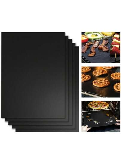 1pc Reusable Non-Stick Baking Mat, Suitable For Electric & Gas Ovens - Heat Resistant, - Easy Clean Oven Liner, Dishwasher - Kitchen & Grilling Accessory