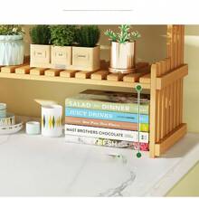 Wooden Flower Display Rack 2-Storey Wooden Plant Rack Flower Pot Rack Display Rack, Mobile Flower Shop Bouquet Rack, Used For Outdoor Flower Pop-Up Activities In Flower Shops And Courtyard Gardens. - Multicolor - View 6