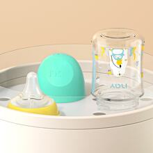 玻璃婴儿奶瓶，新生儿卡通绘画，5.4 盎司/160 毫升，8.1 盎司/240 毫升