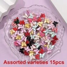 Acrylic Butterfly Pendant Chain, Colorful Butterfly Acrylic Pendant, Insect Pendant, DIY Earring, Bracelet, Necklace, Keychain, Jewelry Making Craft, Valentine's Day, Birthday, Graduation, Party, Festival Decoration Accessory