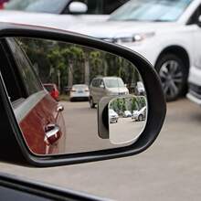 2pcs Adjustable 360° Convex Car Blind Spot Mirror, High Definition Glass Fisheye Blind Spot Mirror Suitable For Cars, Trucks, SUVs