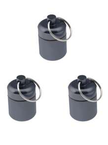 3Pcs/1Pc Mini Travel Storage Box Case - Water-Resistant Design For Protection Against Moisture, Aluminum Alloy Construction, Convenient Key Ring Attachment For Easy Carrying - Organize And Secure Your Daily Small Items For Outdoor Camping & Travel Holiday Essentials Holiday Travel Essentials Travel Bag Travel Accessories - Multicolor - View 17